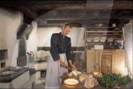 Elsbeth Schmidt, Köchin im Freilichtmuseum Ballenberg 1992