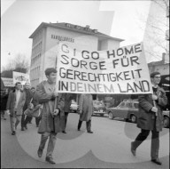 Protest gegen Krieg in Vietnam; 1976