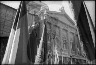 Bundesrat Tschudi spricht bei 1. Mai Kundgebung in Bern 1973