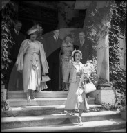 Margaret von England besucht ihre Grosstante Victoria Eugenia von Spanien (l), 1949