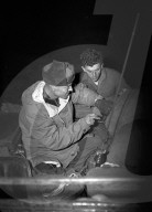 Rosenlaui, Soldaten der US-Armee mit Funkanlage; 1946