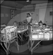 Griechische Krankenschwestern lernen den Umgang mit Tuberkulose 1949