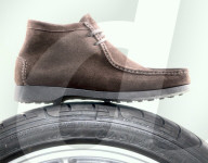 Car Shoe; Wildlederschuh mit Gummisohle