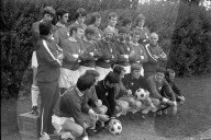 Aeberli und Preisig fotografieren Fussball-Nati, 1971