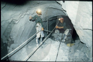 Arbeiter in einer Diamantenmine, Südafrika 1984