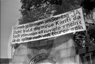 Abstimmung für neue Kanti Rämibühl; Transparent 1965