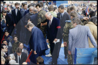 Gorbatschow bei Trauerfeier nach Putsch in Moskau, 1991