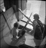 Schiessstand am Zürcher Knabenschiessen 1941