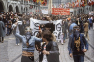 Demonstration im Stadtzentrum von Bern 1980