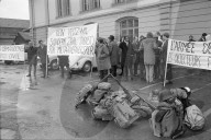 Militärdienstverweigerer demonstrieren, Bern 1967