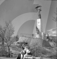 Freiheitsstatue auf dem Gellértberg, Budapest 1948