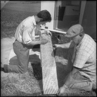 Cousset; Suche nach Erdöl, geologische Untersuchung; 1955