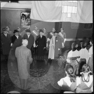 Rapperswil empfängt Bundespräsident Thomas Holenstein; 1957