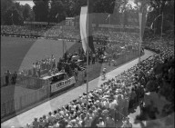 TdF 1951: Ankunft im Fontenet-Stadion, Genf