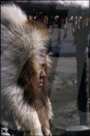 Inuit-Frau mit Fellmütze 1994