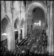 Collégiale, Kirche an Auffahrt, Neuenburg 1943