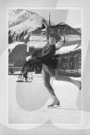 Elisabeth Kopp beim Eiskunstlaufen 