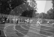 Leichtathletik EM 1954 Bern: Final 4x100m Staffel Damen