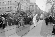 Protest der "Bunkerjugend" in Zürich an der Fasnacht 1971