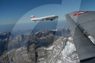 DC-3 über den Glarner Alpen