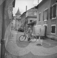 Obligatorische Veloprüfung in Lausanne, 1956
