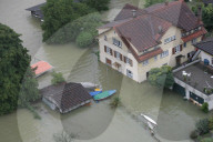 Hochwasser Schweiz 2005: Sarnen, August 2005