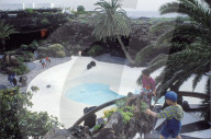 Swimmingpool im Jameos de Agua auf Lanzarote 1992