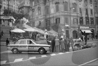 Blick-Testauto VW K70 vor der spanischen Treppe in Rom1971