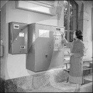 Erster Billetautomat der SBB, 1961