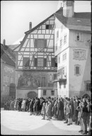 Beisetzung der Bombardierungsopfer in Stein am Rhein 1945