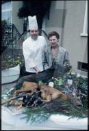 Werner und Evelyne Martin mit Wildbret, 1990