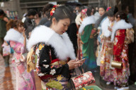 FEATURE - Japan: Coming of Age Day - Junge Erwachsene feiern die Volljährigkeit