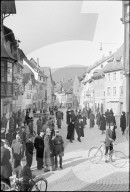 Beisetzung der Bombardierungsopfer in Stein am Rhein 1945