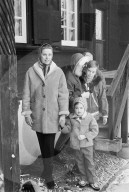 Fürstin Grace mit Familie in Schönried, 1970