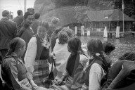 Tibeter Flüchtlinge aus Waldstatt auf Vierwaldstättersee 1964