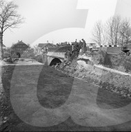 Abbruch der Rotachen-Brücke; 1953