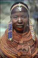 Einheimische Frau aus der Samburu-Gegend