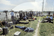 Pressefotografen, Kameraleute beim Arbeiten, 1988