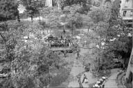 Studentenunruhen in Paris 1968: Streikende Arbeiter auf einem LKW 