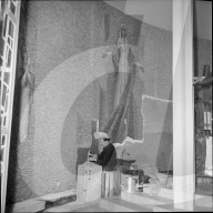 St. Ursulinen-Kloster Sitten: Mosaikfresko von Bernard Viglino, 1960