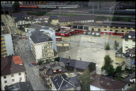 Hochwasserkatastrophe in Brig 1993: Bahnhof-Areal