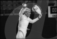 Olympische Spiele Barcelona 1992: Fünfkämpfer Peter Steinmann beim Fechten