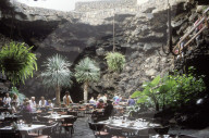 Restaurant in Höhlenanlage von Cesar Manrique auf Lanzarote 1992