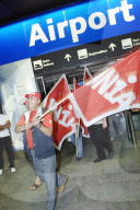Taxistreik im Flughafen Zürich-Kloten 2005