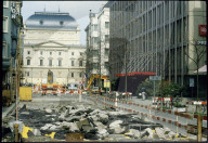 Kanalisationsarbeiten vor Ringier Pressehaus, Opernhaus, 1988
