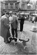 Strassenszene am Martini Markt in der  Zürcher Altstadt 1972