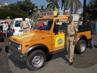 Kuoni in Indien 2006: Tourismus-Polizei mit Kuoni-Kleber