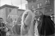 Gunter Sachs und Mirja Larrson heiraten in St. Moritz 1969