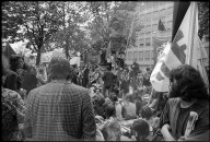 1. Mai Versammlung auf dem Werdplatz in Zürich 1972