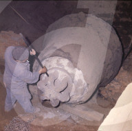 Herstellung einer Glocke für die Expo 1964